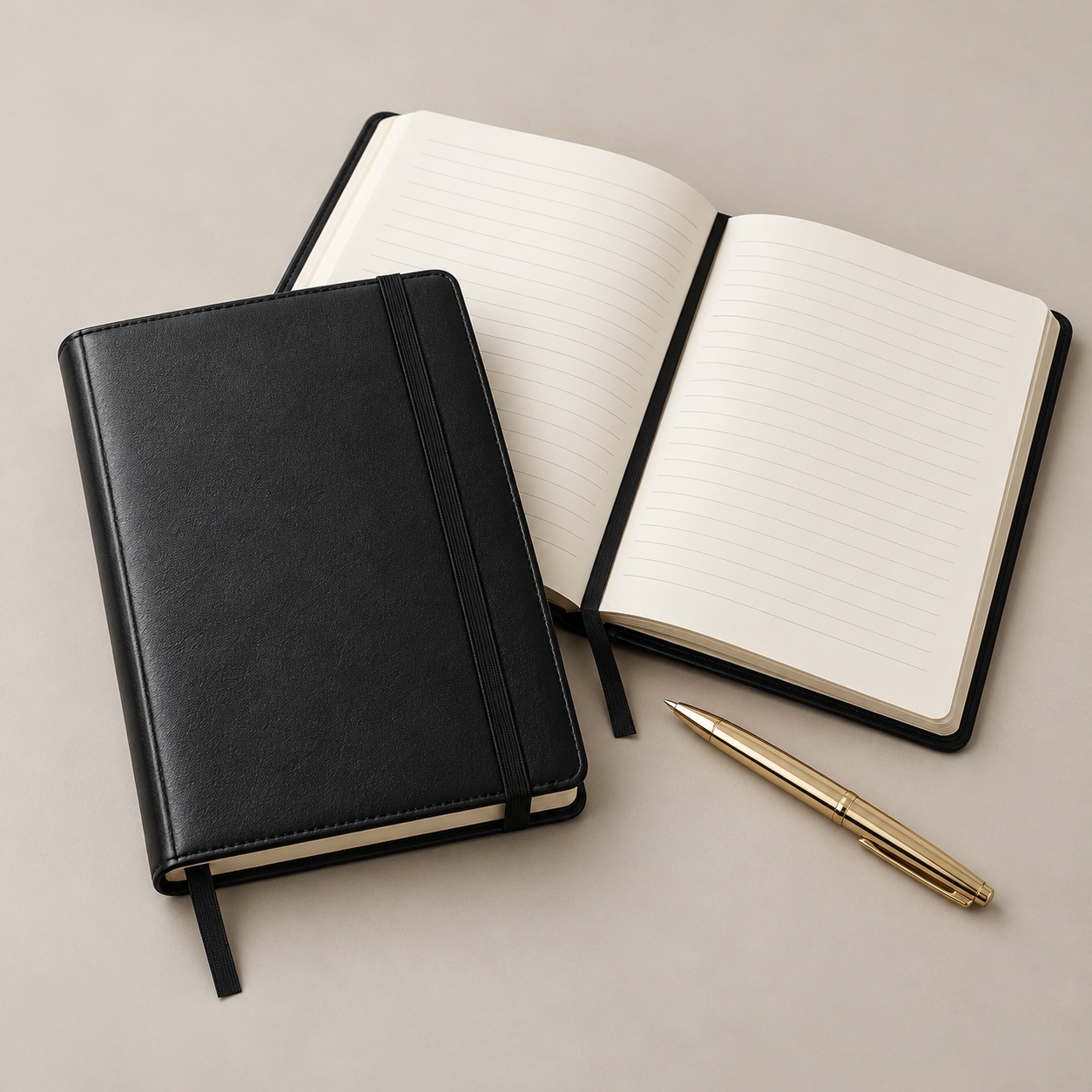 Corporate diary notebook with pen for executive gifting