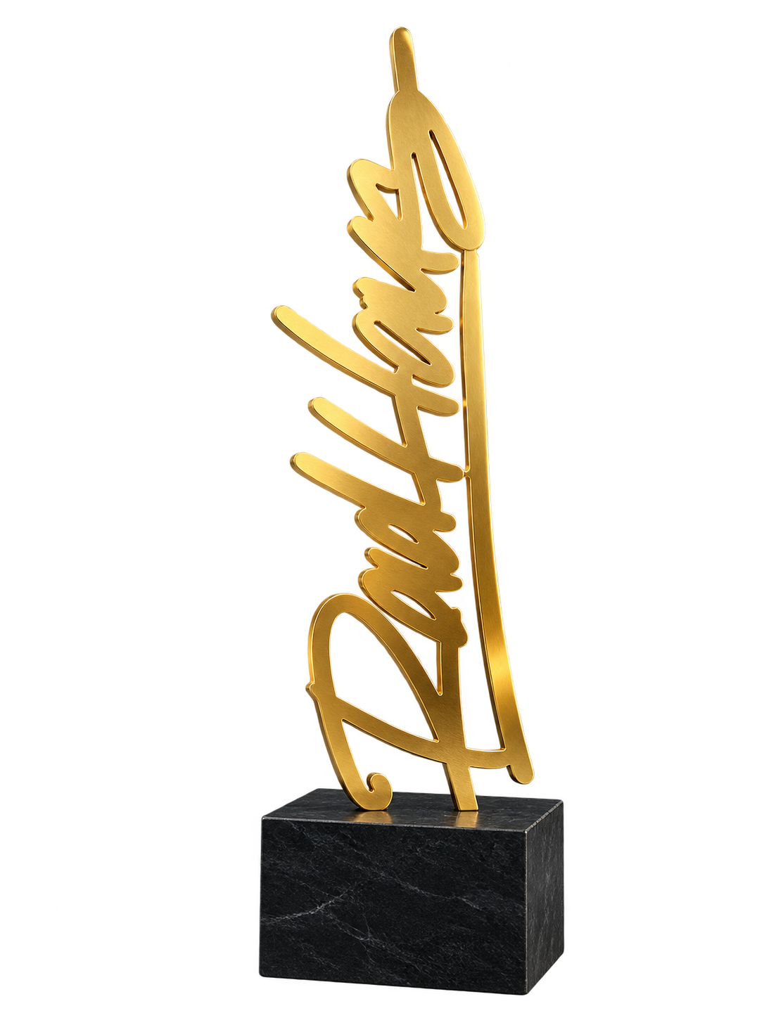Custom metal trophy